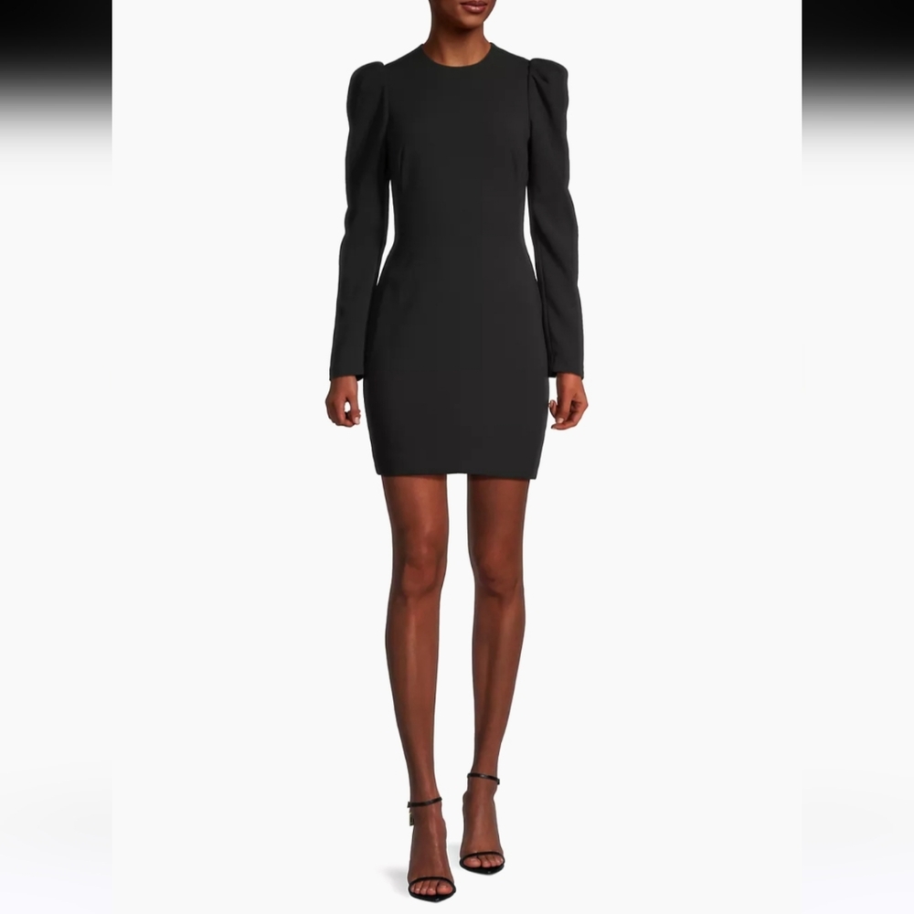 NWT Black Halo Hadley Minidress Black 12